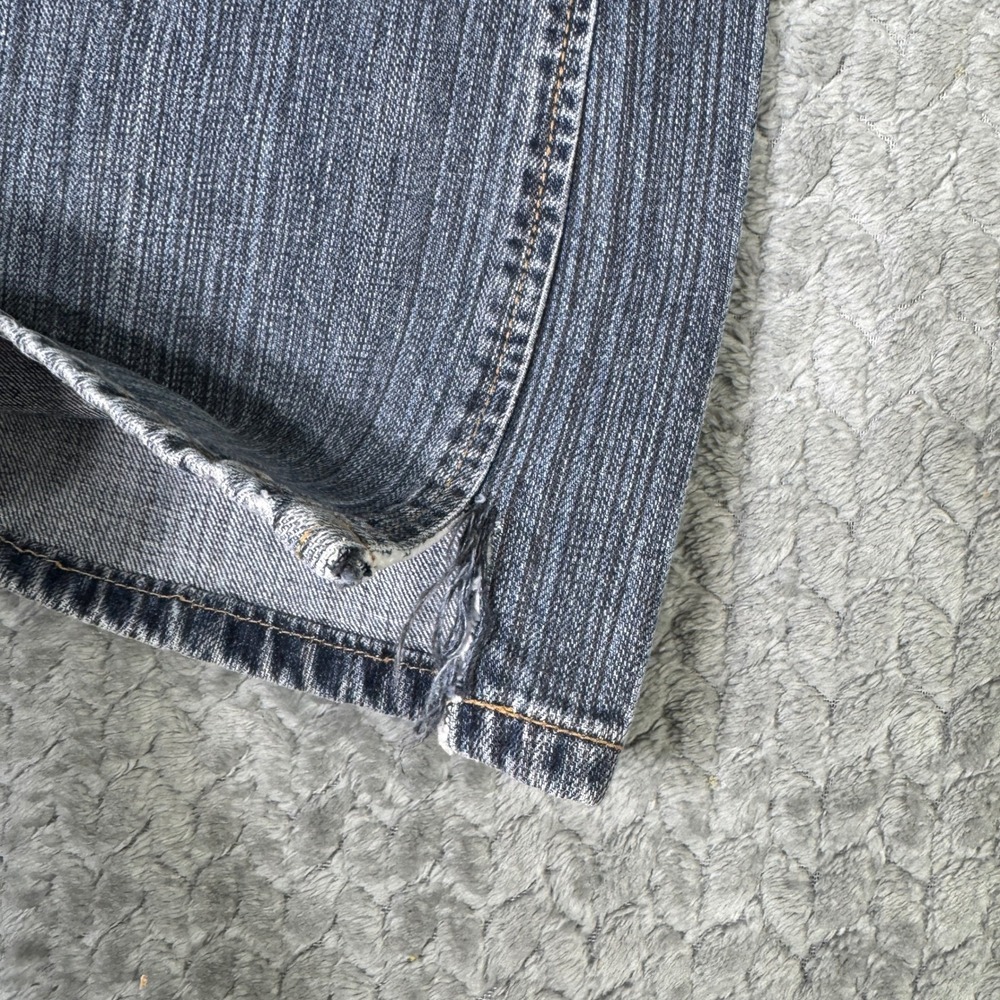 Silver Jeans Womens 31x30 Blackish Blue Denim Slit Hem Y2K Low Rise Canada Made - Picture 2 of 12